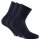 Rohner Basic unisex socks, 3-pack - Soft Touch, short socks, viscose mix Blue 35-38 (UK 2.5-5)