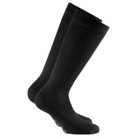Rohner Basic unisex knee-high socks, 2-pack - Cotton II Long, socks, cotton mix Black 35-38 (UK 2.5-5)