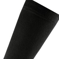Rohner Basic unisex knee-high socks, 2-pack - Cotton II Long, socks, cotton mix Black 35-38 (UK 2.5-5)