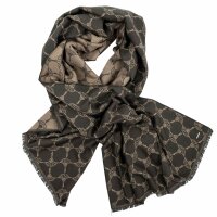 JOOP! Herren Schal - Felix, Webschal, Cornflower, Logo-Allover, One Size Dunkelgrün (Dark Green)