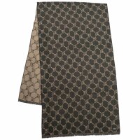 JOOP! Herren Schal - Felix, Webschal, Cornflower, Logo-Allover, One Size Dunkelgrün (Dark Green)