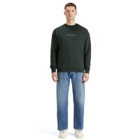 SCOTCH&SODA Mens Sweatshirt - Core, Logo Front Chest Sweat, Oullover, single-coloured Dark green S (Small)