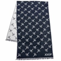 JOOP! Herren Schal mit Modal und Wolle - Feris, Webschal, Cornflower, 180x40cm Blau