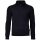 JOOP! Herren Strickpullover mit Troyer-Zip - Thom, Feinstrick mit Struktur, Woll-Mix Blau S