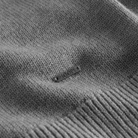 JOOP! Herren Strickjacke Zipper - Thilon, Feinstrick mit Struktur, Woll-Mix Grau M