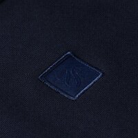 SCOTCH&SODA Herren Sweatjacke -  Essential Logo Badge Zip-Through, Kapuze, Logo, Baumwolle Dunkelblau S