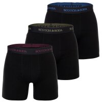 SCOTCH&SODA Mens boxer shorts, 3-pack - Solid Cotton...