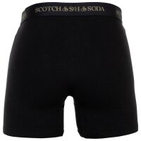 SCOTCH&SODA Mens boxer shorts, 3-pack - Solid Cotton Stretch Black XL (X-Large)