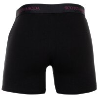 SCOTCH&SODA Mens boxer shorts, 3-pack - Solid Cotton Stretch Black XL (X-Large)