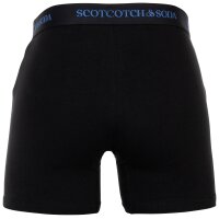 SCOTCH&SODA Mens boxer shorts, 3-pack - Solid Cotton Stretch Black XL (X-Large)