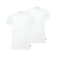 Levis Herren T-Shirts, 4er Pack - Rundhals, Kurzarm, einfarbig Weiß S