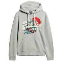 Superdry Herren Hoodie - Tokyo VI Graphic Hoodie, Cracked Print, Logo, einfarbig