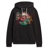 Superdry Mens Hoodie - Tokyo VI Graphic Hoodie, Cracked Print, Logo, Solid Color