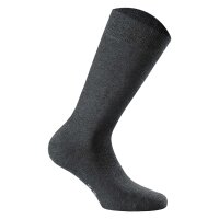 Rohner Basic Unisex Socken, 6er Pack - Cotton II, Kurzsocken, Basic, einfarbig  Anthrazit 35-38 (2.5-5 UK)