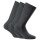 Rohner Basic Unisex Socken, Multipack - Cotton II, Kurzsocken, Basic, einfarbig Anthrazit 35-38 (2.5-5 UK) 6er Pack (2x3P)