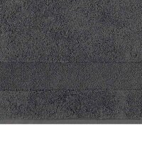Villeroy & Boch Gästetuch, 3er Pack - One, Walkfrottier, Handtuch, Baumwolle Dunkelgrau 30x50 cm