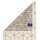 Villeroy & Boch guest towel, pack of 3 - Carré, terry towel, patterned, towel, cotton Cream/Taupe 30x50 cm