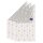 Villeroy & Boch guest towel, pack of 3 - Carré, terry towel, patterned, towel, cotton White/Light Grey 30x50 cm