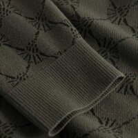JOOP! Herren Strickpullover mit Allover-Jacquard - Ravon, Cornflower, Baumwoll-Mix Grün M