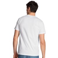 CALIDA Mens T-Shirt, 4-Pack - Natural Benefit, Round Neck, 100% Cotton White S (Small)