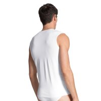 CALIDA Mens Undershirt, 2 Pack - Cotton Code, V-neck, City shirt, single jersey White XL (X-Large)