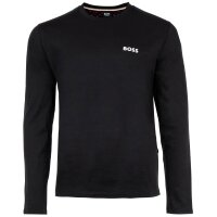 BOSS Herren Schlafanzug, lang - Relax Long Set, Pyjama, Geschenkbox, Interlock Schwarz 2XL