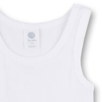 Sanetta Jungen Unterhemd Shirt ohne Arm Tank Top Basic - Weiß / Größe: 128 (6-7 Years)