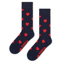 Happy Socks Unisex Socks - Love, Valentines Day, Gift Box Heart Socks Navy 36-40 (UK 4-7)