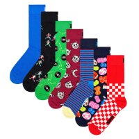 Happy Socks 7 pack unisex socks, gift box, mixed colours 7 Days 2 36-40 (UK 4-7)