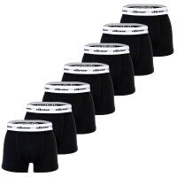 ellesse Herren Boxer Shorts, 7er Pack - Scopello 7 Pack Boxer Shorts, Logo, Cotton Stretch Schwarz S