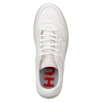 HUGO Herren Sneaker - Hadrian Tenn pugr, Turnschuh, beschichtetes Textilgewebe Weiß EU 45