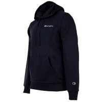 Champion Herren Hoodie - Hooded Sweatshirt, Pullover, Kleines Logo, Kapuze, einfarbig Dunkelblau L
