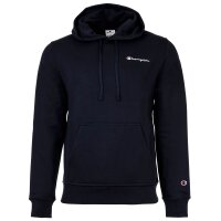 Champion mens hoodie - Hooded sweatshirt, pullover, small logo, hood, solid colour Dark blue L (Large)