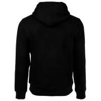 Champion mens hoodie - Hooded sweatshirt, pullover, small logo, hood, solid colour Black M (Medium)