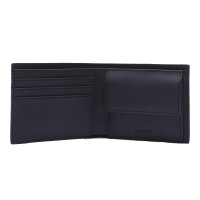LACOSTE mens wallet with key ring - The Blend Giftbox, 9,2x11x3cm (HxWxD) Black