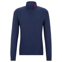 HUGO Mens Long Sleeve - DEROLLO224, Stand-Up Collar, Long Sleeve Shirt, Cotton Stretch Royal blue 2XL (XX-Large)