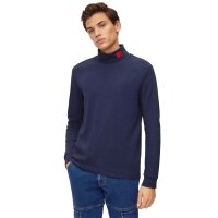 HUGO Mens Long Sleeve - DEROLLO224, Stand-Up Collar, Long Sleeve Shirt, Cotton Stretch Royal blue 2XL (XX-Large)