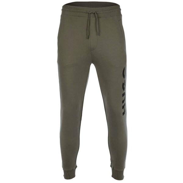 HUGO Herren Hose lang - Dutschi, Jogginghose, French Terry, Cotton, Logo, uni Braun (Dark Beige) L