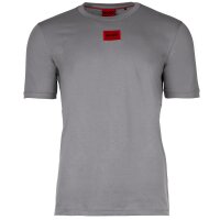 HUGO Mens T-Shirt - Diragolino212 round neck, logo,1/2 sleeve, cotton Grey (Medium Grey 034) S (Small)