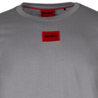HUGO Mens T-Shirt - Diragolino212 round neck, logo,1/2 sleeve, cotton Grey (Medium Grey 034) S (Small)