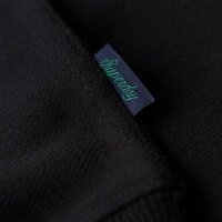 Superdry Herren Henley-Sweatpullover - Essential Logo Henley, einfarbig Blau S