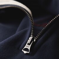 Superdry Herren Henley-Sweatpullover - Essential Logo Henley, einfarbig Blau 2XL