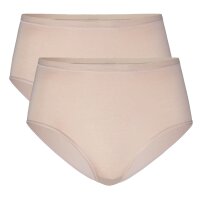 CALIDA Womens Briefs, 2 pack - Natural Comfort, High Waist, Natural Sheen, Single Jersey
