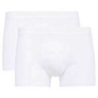 CALIDA Herren Boxershorts, 2er Pack - Cotton Code, Elastikbund, Activity Cotton Weiß S (46/48)