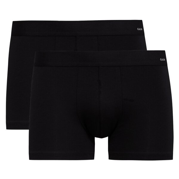 CALIDA Herren Boxershorts, 2er Pack - Cotton Code, Elastikbund, Activity Cotton Schwarz M (50)
