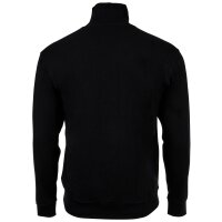 HUGO Herren Sweatjacke - Laze Zip Jacket, Stehkragen, Reißverschluss, Cotton Stretch Schwarz L Schwarz S