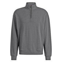 HUGO Herren Sweatshirt mit Half-Zip-Kragen - Durty244, Stehkragen, Logo, Baumwolle