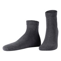 JOOP! Unisex Quarter-Socken, 2er Pack - Premium Essential Organic Cotton Quarter, Logo, einfarbig Anthrazit meliert 35-38