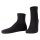 JOOP! Unisex Quarter Socks, pack of 2 - Premium Essential Organic Cotton Quarter, logo, single color Black 35-38 (UK 3-5,5)