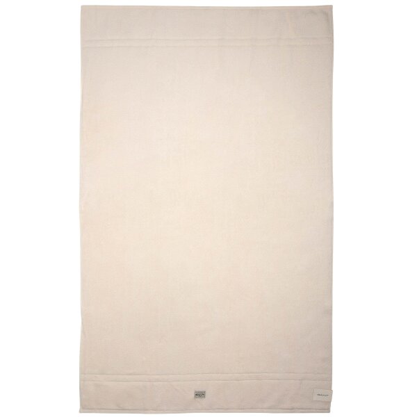 GANT Duschtuch - Premium Towel, Frottee, Bio-Baumwolle, Logo, uni Weiß 70x150cm